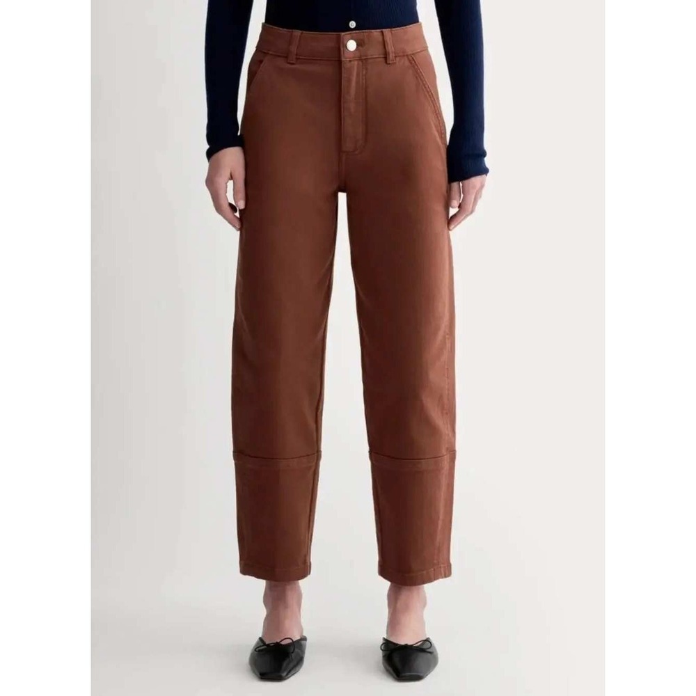 Everlane Women's Barrel Utility Pant Brown Reddish Clay High Rise SZ 2 Gorpcore